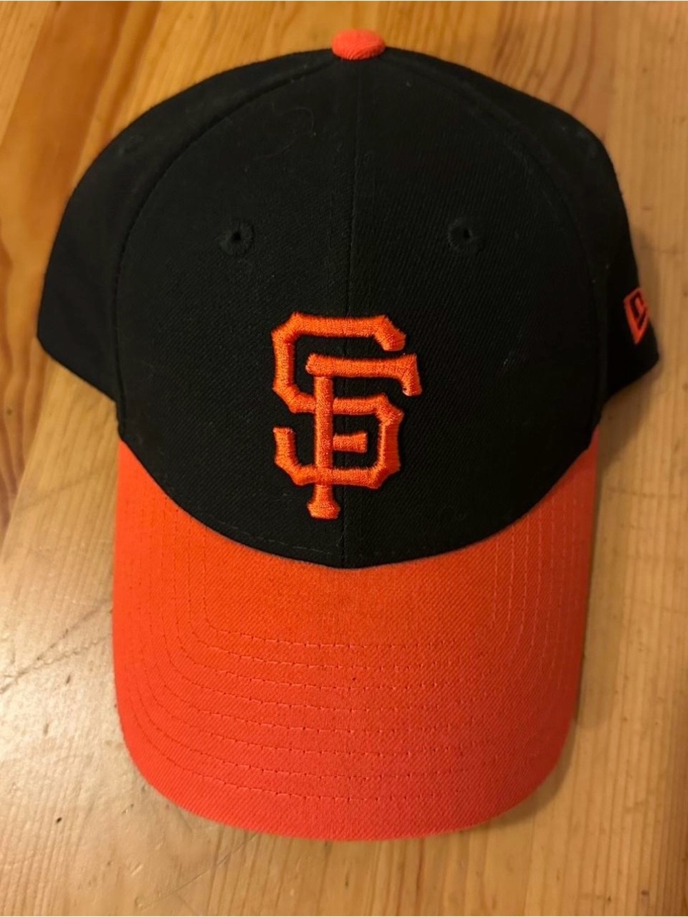New Era Black and Orange SF Baseball Hat